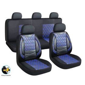 11 részes univerzális üléshuzat szett - Légzsákos - fekete-fehér 203-2BKW