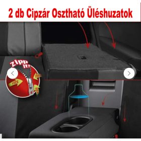   AD9521P 9 részes 2 HELYEN osztható univerzális üléshuzat szett - Légzsákos - pink-fekete