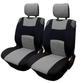   2DB-os Univerzális üléshuzat  - 5mm-es habszivacs - szürke-fekete