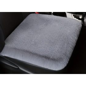Puha szőrös ülésvédő - szürke