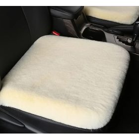 Puha szőrös ülésvédő - fehér