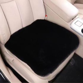 Puha szőrös ülésvédő - fekete