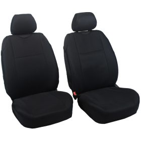   Trikó üléshuzat fejtámla huzatokkal, 5mm vastag anyag, fekete - párban 23087BK