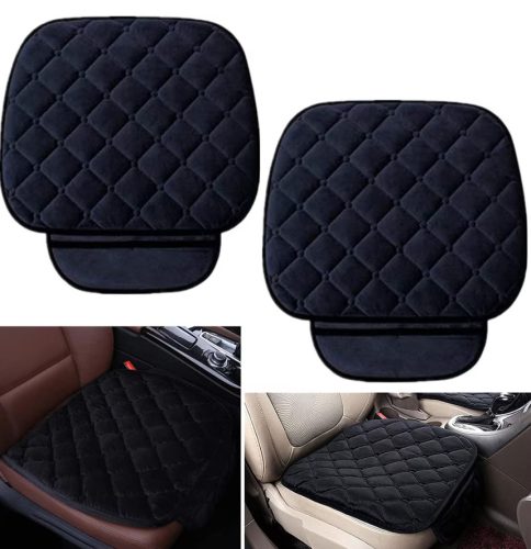 Vastag Szövet ülésvédő tároló zsebbel – fekete (1 db)