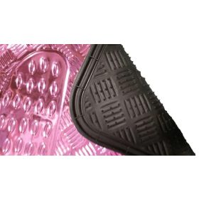   03062 Alumíniumhatású univerzális gumiszőnyeg autóba  4 db-os - PINK