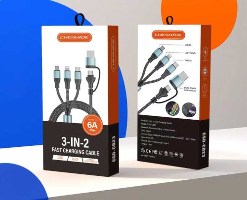 3IN2 töltő különböző töltőfejekkel - 5A 12-24V