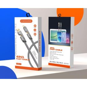   4 az 1-ben 5A 100 W-os többfunkciós töltő és adatkábel 4IN1GR