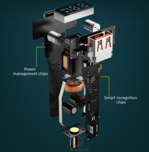  Autós töltő + 3IN1 gyorstöltő kábel - 48W - Quick Charge 3.0 - 12-24V LED 07AC+ SZETT