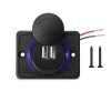 Kettős USB töltőaljzat 3.1A, vízálló, 12-24V