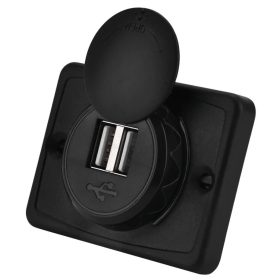 Kettős USB töltőaljzat 3.1A, vízálló, 12-24V