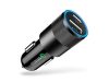 12–24V Szivargyújtós USB 3.1A + Type-C Autós Töltő (15W)