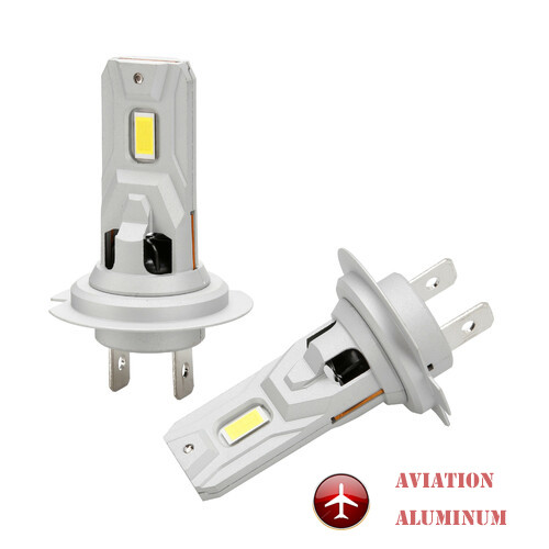 Phare de Voiture LED AL-H7 - 12V - 40W - 4000lm - en paire CANBUS Plug & Play IP68 REF:Pilot 57700 12V Halo Led Cyber ​​​​Series