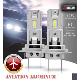   AL-H7 LED Autós Fényszóró - 12V - 40W - 4000lm - CANBUS párban Plug & Play IP68 REF:Pilot 57700 12V Halo Led Cyber Series
