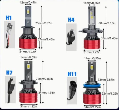   H1 M3 LED Fényszóró 30W - CANBUS - 12/24V