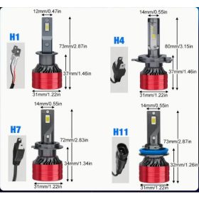   H4 M3 LED Fényszóró 30W - CANBUS - 12/24V