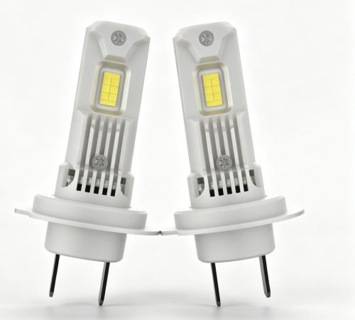 AL-H7PRO LED Autós Fényszóró - E jeles - 12/24V - 60W - 5000lm - CANBUS párban Plug & Play IP68 Halo Led Cyber Series
