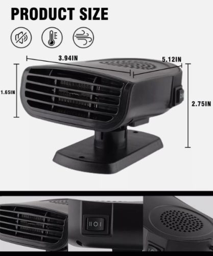  Autós páramentesítő Hűtő-fűtő ventillator 12V-150W