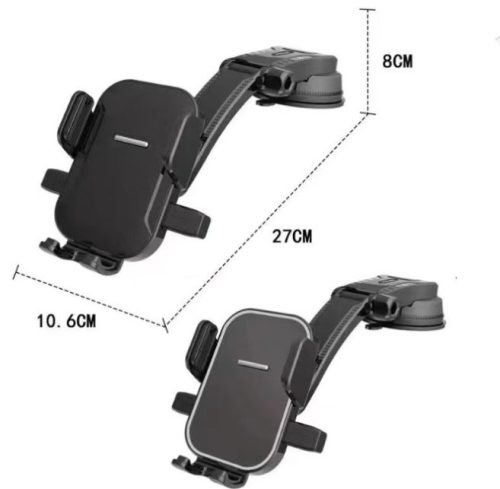 Telefon tartó műszerfalra, szélvédőre, flexibilis hosszú szárral 16921