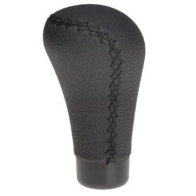 Bőr váltógomb fekete