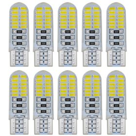  SMD-T10-3024SMD 10db-os SZILIKON - fehér - 12V CANBUS