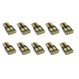  T10-3018SMD 10db-os helyzetjelző - fehér - 12V CANBUS