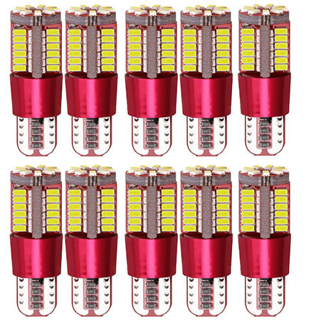 T10-3014-27SMD 10db-os T10 helyzetjelző - fehér - 12V CANBUS 