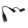 2 az 1-ben USB-C – Lightning adapter, 3,5 mm-es AUX jack csatlakozó