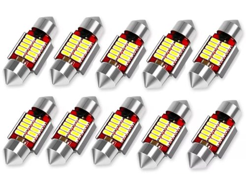 SMD-ROOF-10SMD-31 - 10pcs 31MM Sofita Led 12V dissipateur thermique CANBUS