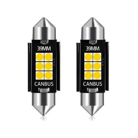    SMD-ROOF-3030-39-2 - 2db-os 39MM-3030-6SMD Szofita - CANBUS - 12-24V Hűtőbordákkal