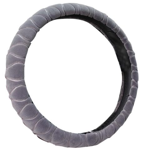 Szürke plüss kormányvédő 38 cm KV-HL2185G, 