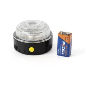    Gigowatt V16 Autós vészjelző lámpa – Sárga/Fehér mágneses - Elemes