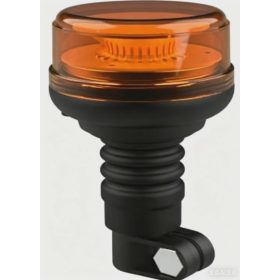    E-jeles sárga LED villogó lámpa csőre húzható kivitelben – 12/24V, 9W, dupla villogási mód