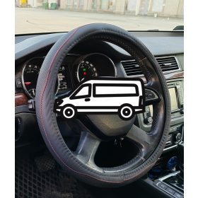 Műbőr  kormányvédő 40cm fekete-piros 2395-40