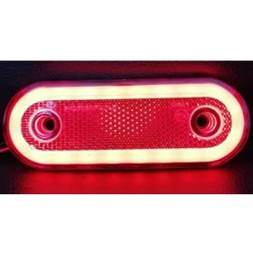25217 20LED-es szélességjelző - piros - E-jeles - 12-24V