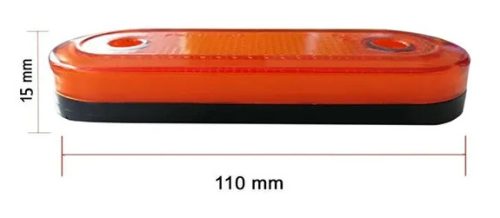 25224 20LED-es szélességjelző - sárga - E-jeles - 12-24V