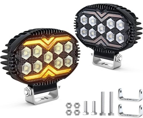  2DB-os "E" Jeles LED-es Munkalámpa – Index funkcióval 12–60V 22W