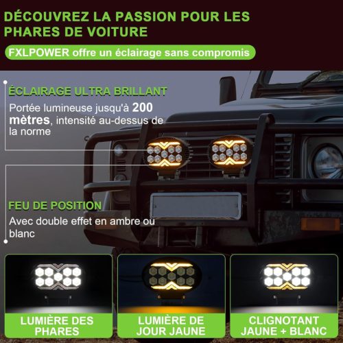 2DB-os "E" Jeles LED-es Munkalámpa – Index funkcióval 12–60V 22W