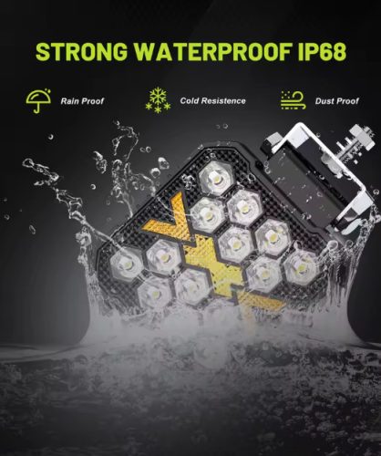 "E" Jeles LED-es Munkalámpa – Index funkcióval 12–48V 20W