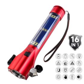 27082 Multifunkciós Szoláros 16 Funkciós Kézilámpa 1500mah