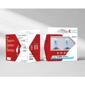 28034 +40% 2 DB-os H4 Fehér izzó - 55W 12V