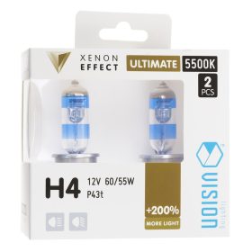   VISION Ultimate fehér izzók H4 12V 60/55W P43t +200%, 2 db.