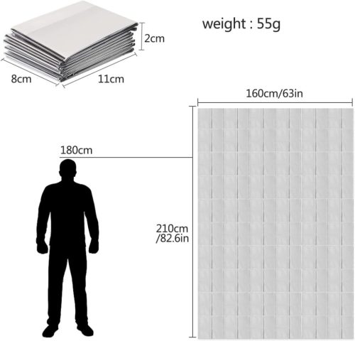  Termikus vészhelyzeti takaró - 160X210cm