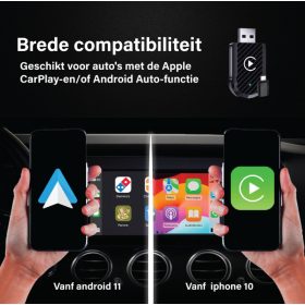 CarPlay 2in1 vezeték nélküli adapter IOS/ANDROID