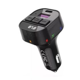    C51 Bluetooth kihangosító 5.3+RGB - FM/Transmitter PD 30W - 12/24V
