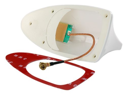 Cápauszony rádióantenna - fehér - 58540WT