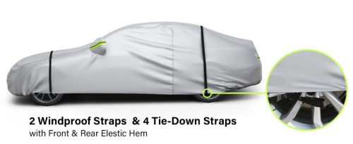  CarShield 135G Cotton - Autóponyva 3 rétegű - cipzározható - L méretű 