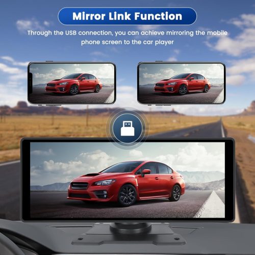  7 Hüvelykes hordozható Magyar nyelvű Android Autó és CarPlay Multimédia rendszer - 12V