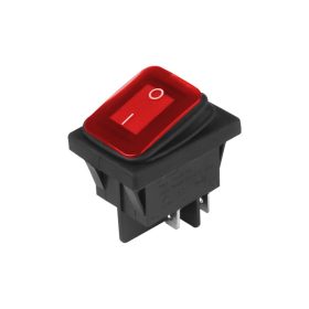 DC 12V/24V elektromos kapcsoló, piros