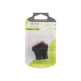 DC 12V/24V elektromos kapcsoló, piros