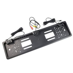   Rendszámtábla keretbe épített tolatókamera 8LED-es + 2db tolatószenzor 